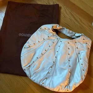 Goldenbleau white leather purse